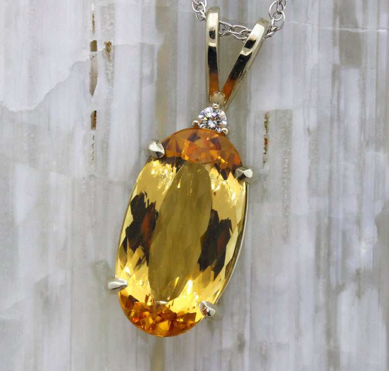 yellow topaz pendants