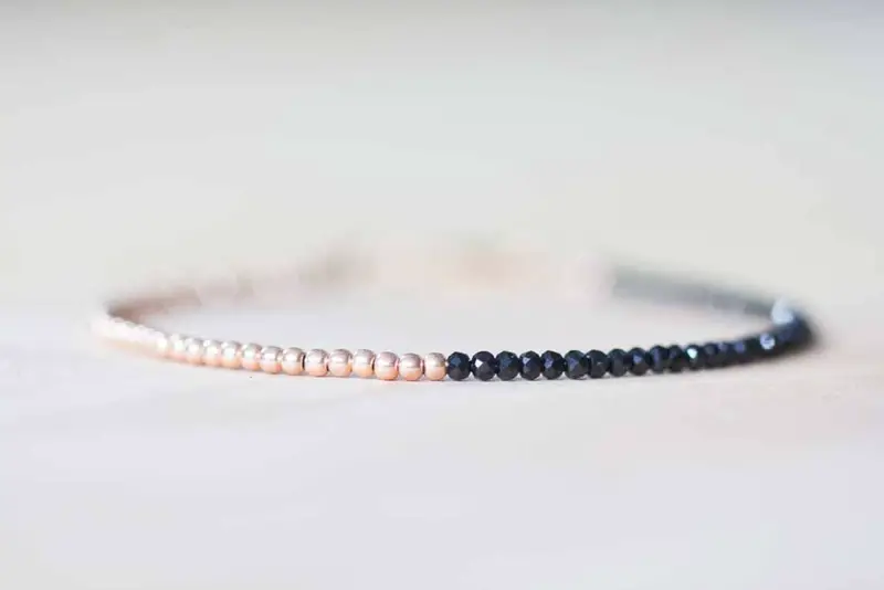 black spinel bracelet