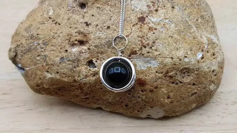black tourmaline pendant
