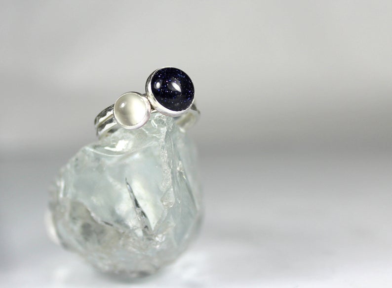 Blue Goldstone Ring
