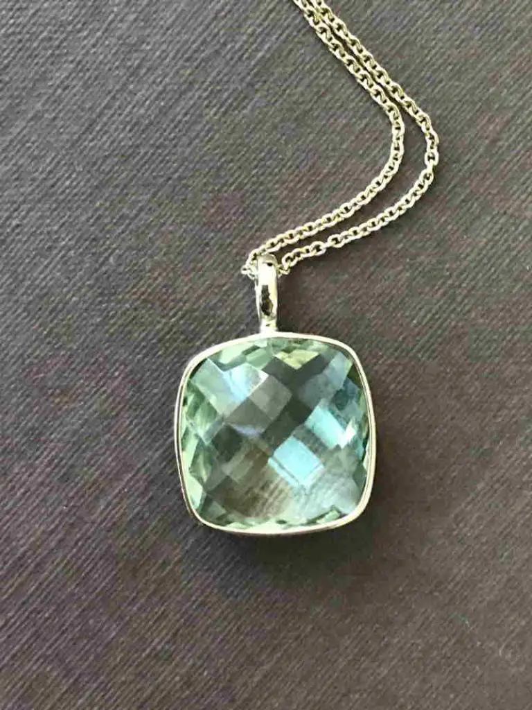 Green Amethyst Pendant