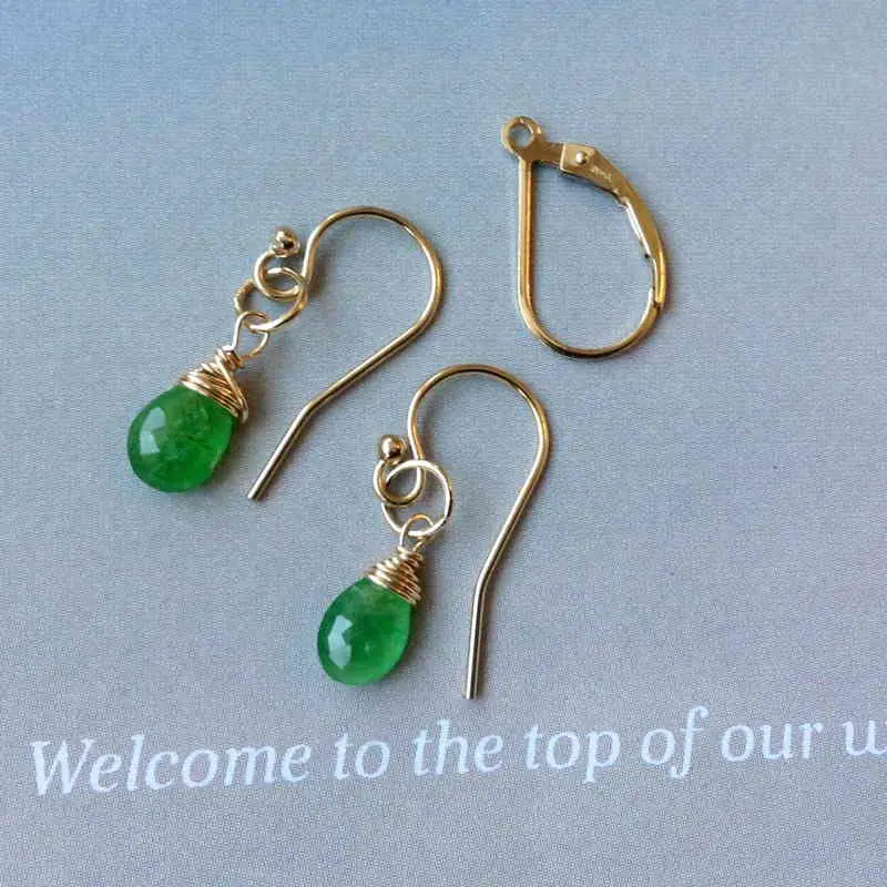 Green Garnet Earrings