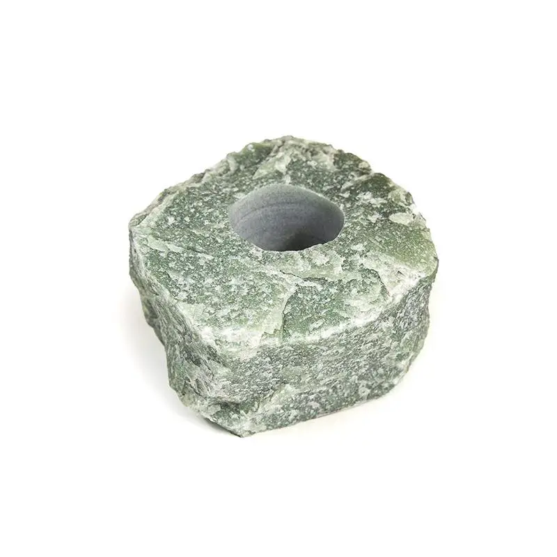 Green Quartz Candle Holder