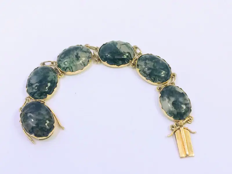 moss agate bracelets