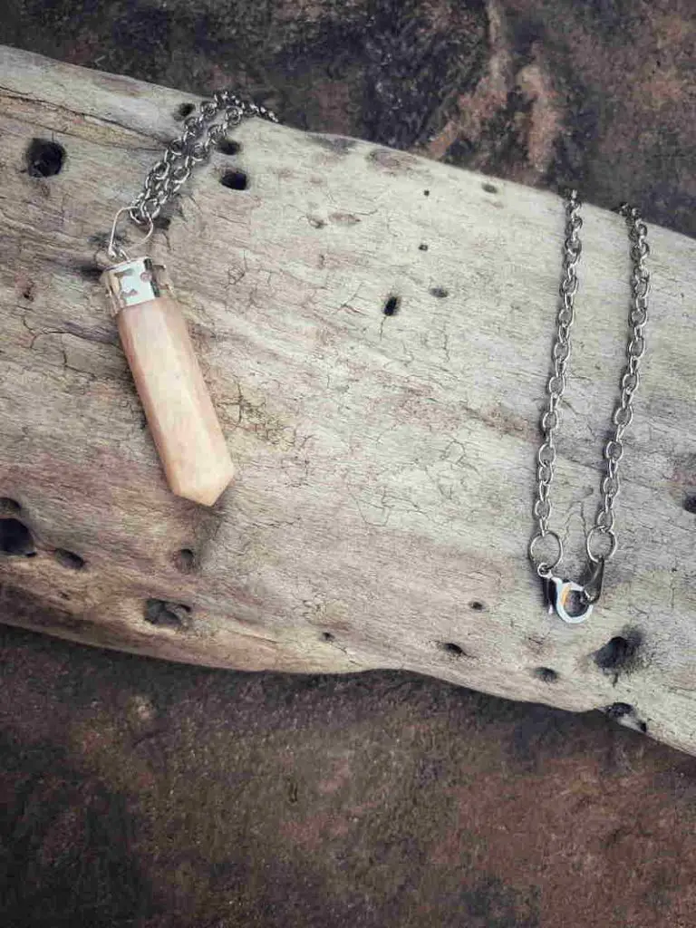 Peach Moonstone Necklace