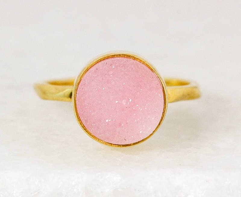 Pink Agate Ring