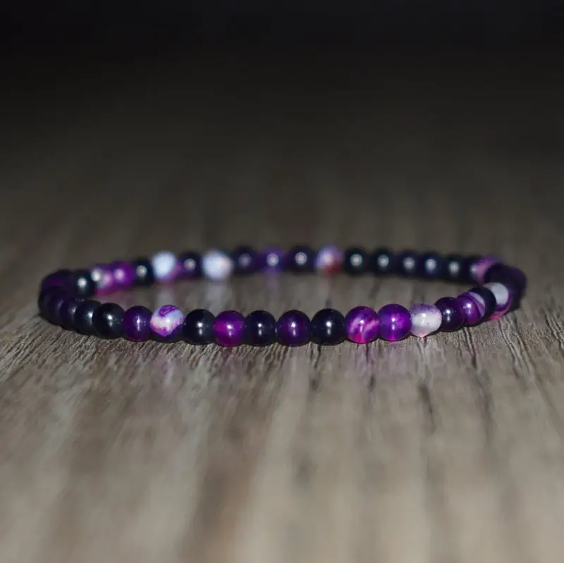 purple agate bracelet