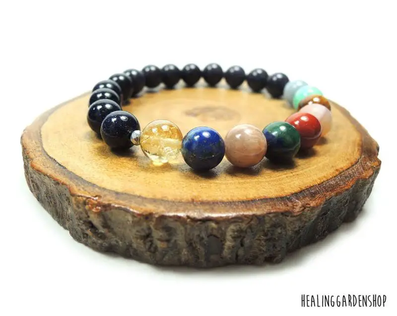Solar System Gemstone Bracelet