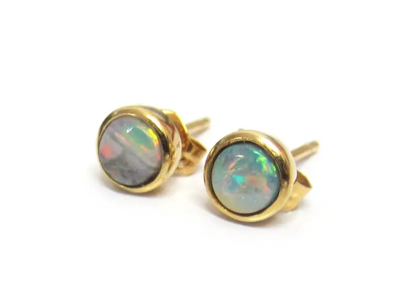 Boulder Opal Stud Earrings