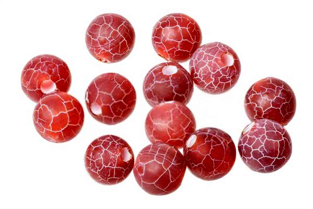 Fire Dragon Vein Agate Beads