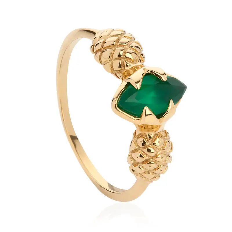 green agate ring