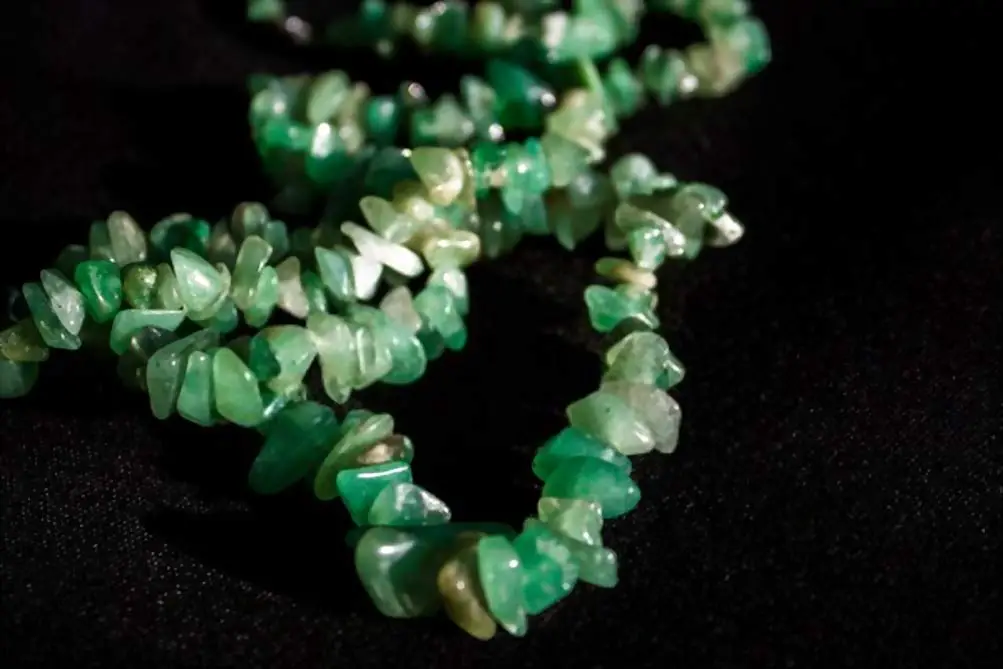 Green Agate Beads