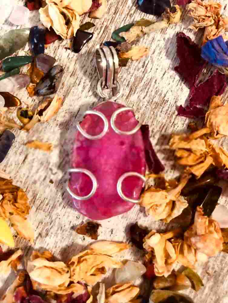 Pink Agate Pendant