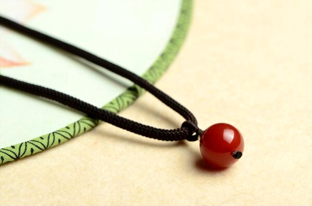 Red Agate Bead