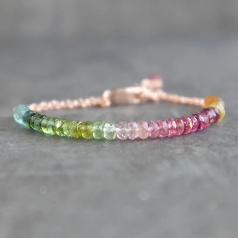 Watermelon Tourmaline Bracelet