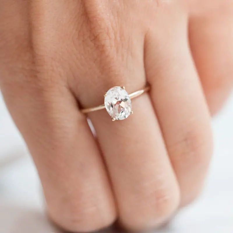White Sapphire Ring