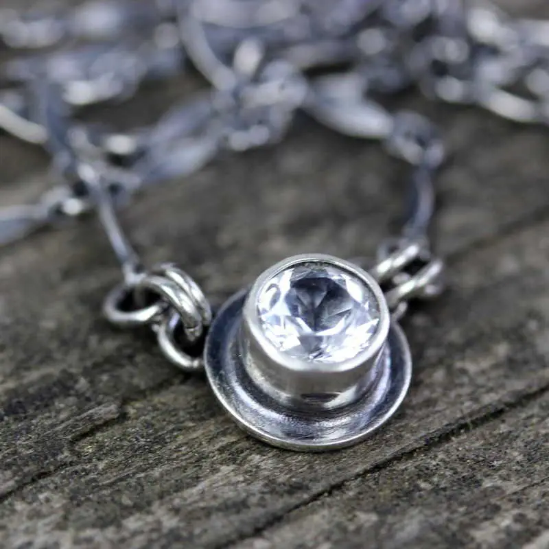 White Topaz Necklace