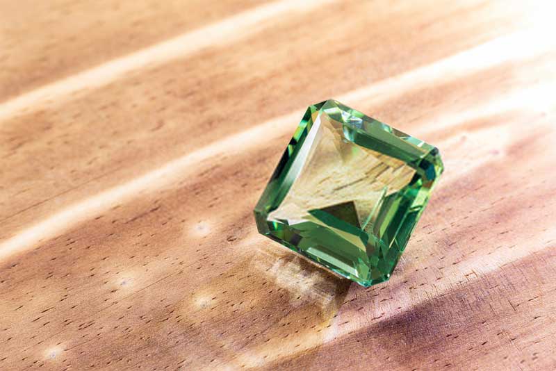 Faced Green Amethyst