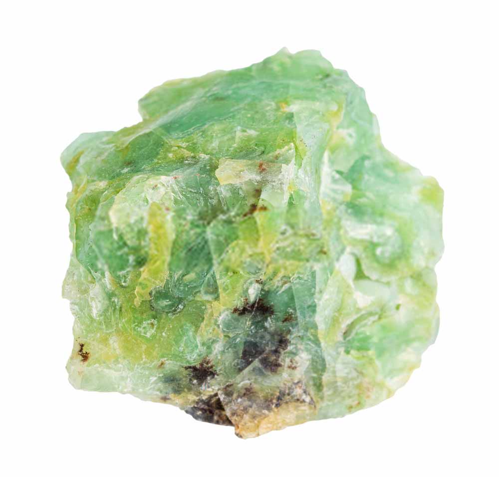 raw green opal rock