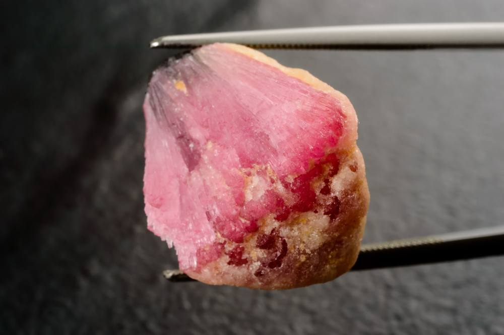 Unpolished Pink Tourmaline