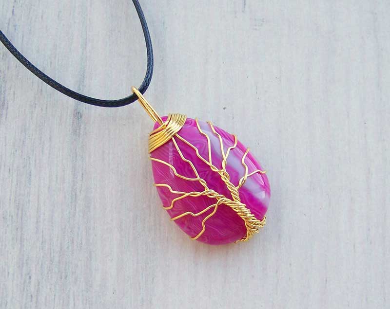 Pink Agate Pendant