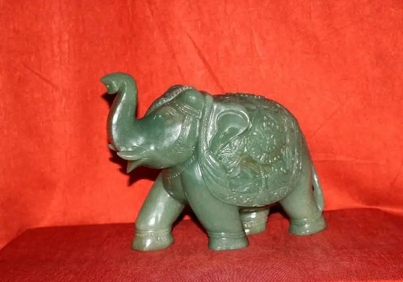 green aventurine statue