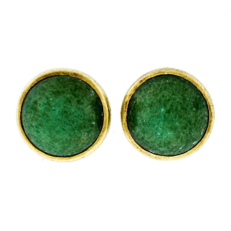 green aventurine earrings