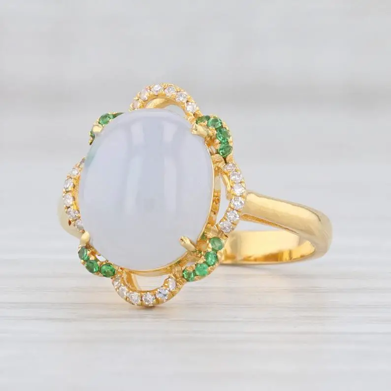 white jade ring