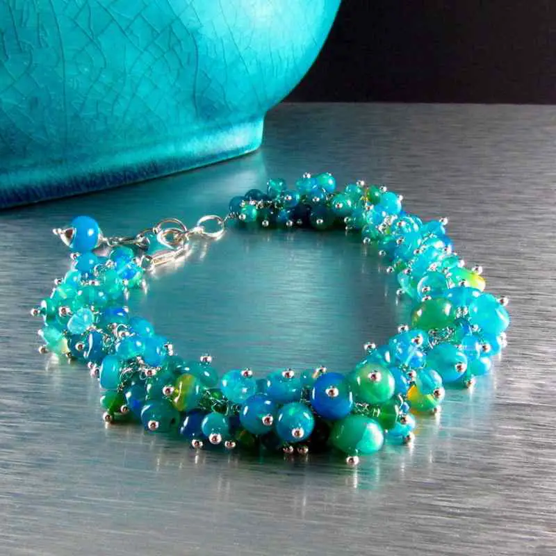 blue opal bracelet