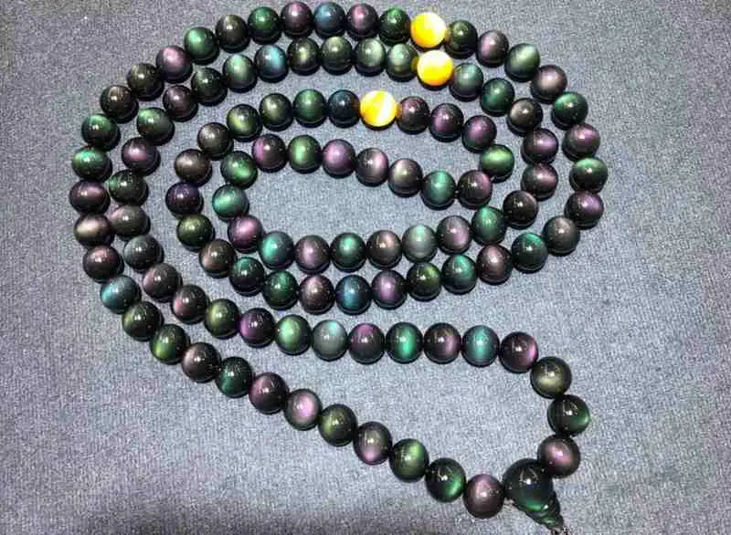 rainbow obsidian bracelet