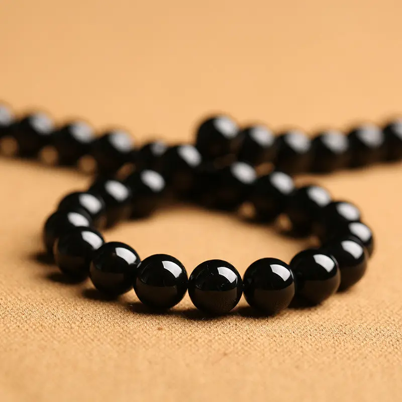 black onyx agate beads
