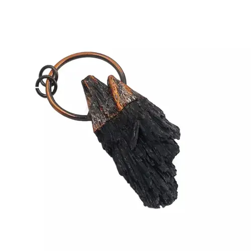 black kyanite pendant