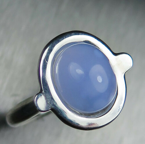 blue chalcedony ring