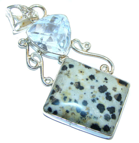 dalmatian jasper pendant necklace