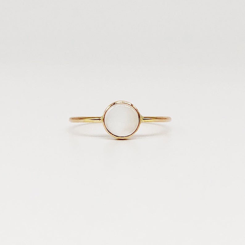 mother of pearl ring