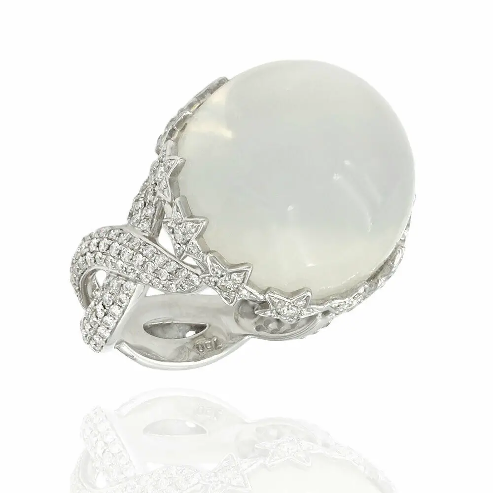 white moonstone ring