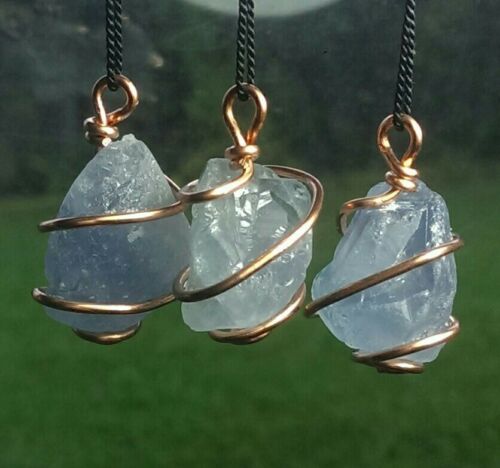 celestite pendants