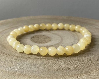 honey calcite bracelet