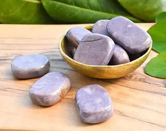 Lavender Jade Tumbled Stones