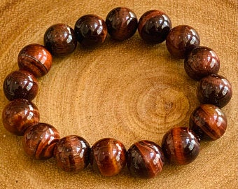 red tiger's eye bracelet