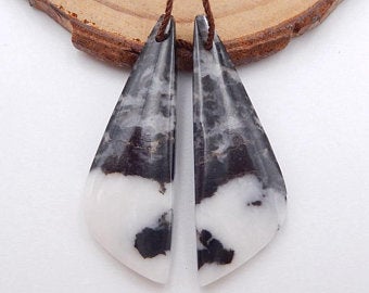 zebra jasper earrings