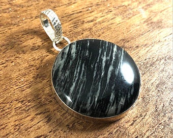 zebra jasper pendant