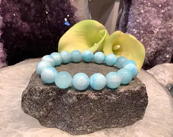 blue aragonite bracelet