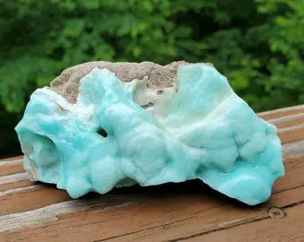 blue aragonite stone