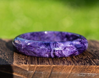 charoite bangle bracelet