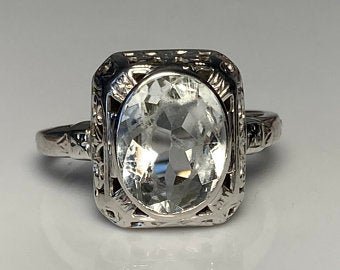 goshenite ring