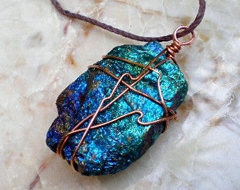 Peacock Ore Pendant