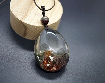 phantom quartz pendant