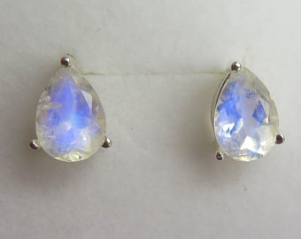 rainbow moonstone earrings