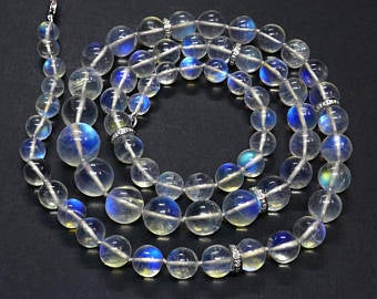 rainbow moonstone necklace